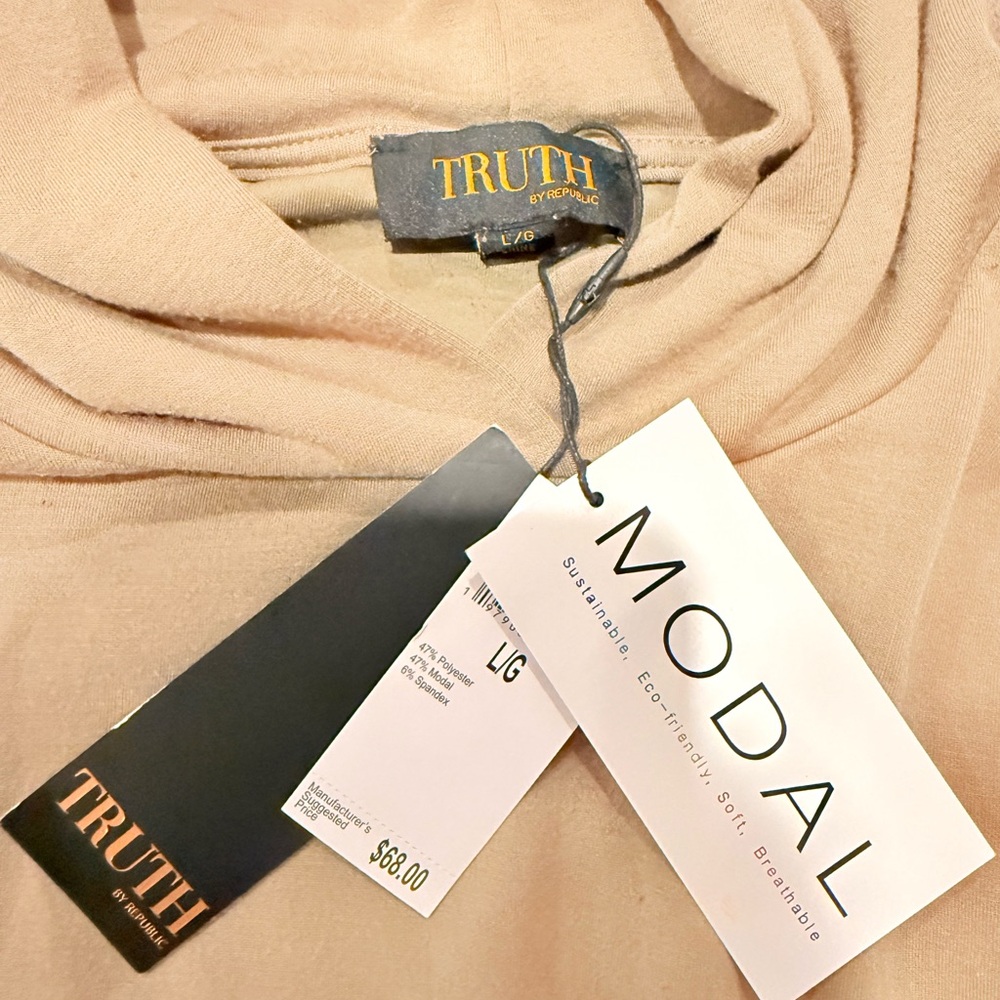 NWT Truth Modal Tan Hoodie